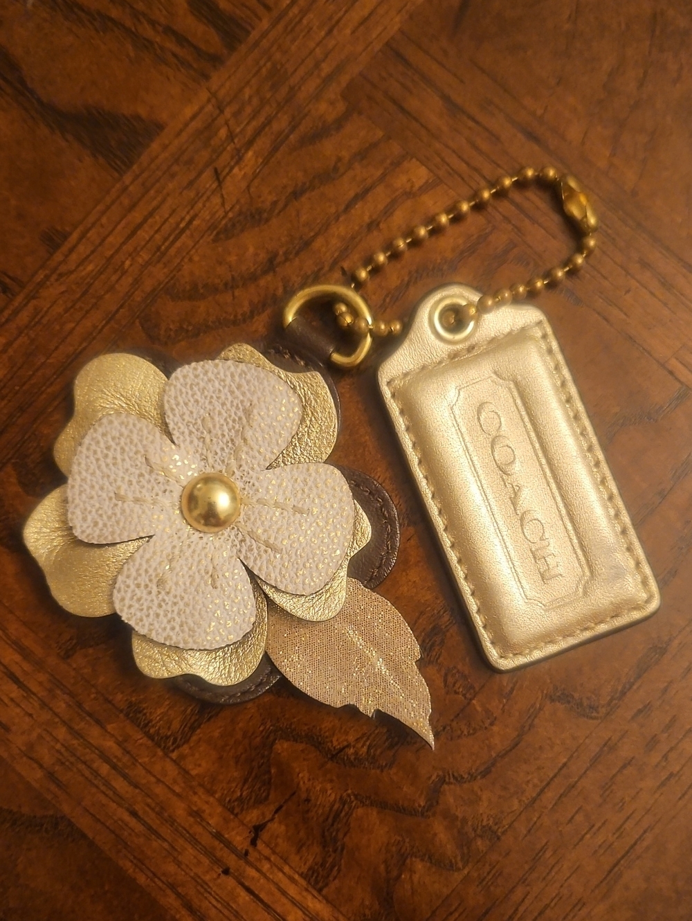 Coach Tea Rose Bag Charm